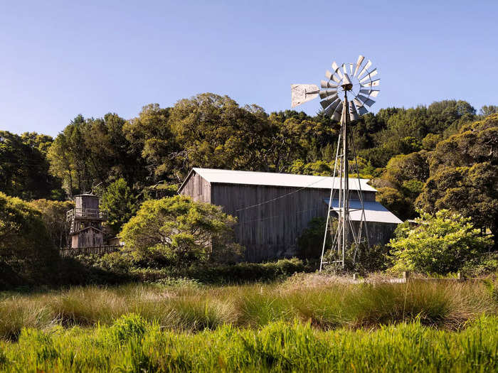 A weathered barn on the estate had previously been photographed by photographer Ansel Adams.