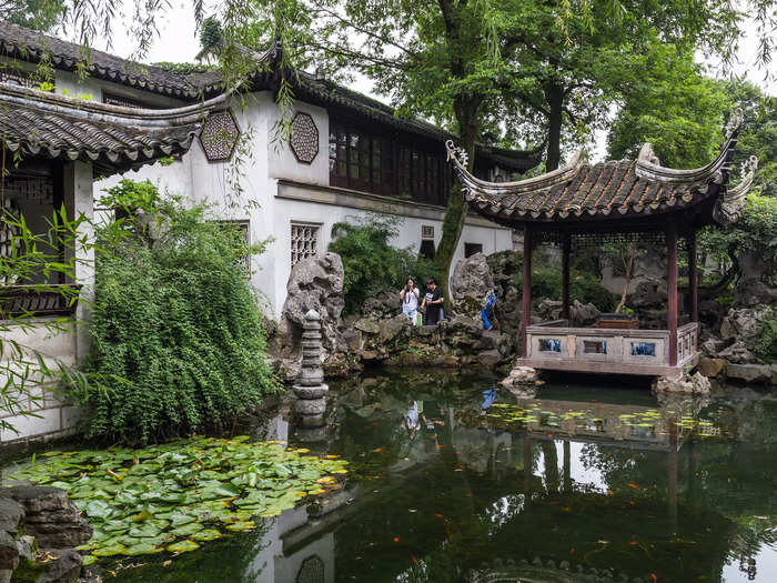 The Master of the Nets Garden in Suzhou, China, is a UNESCO World Heritage Site.