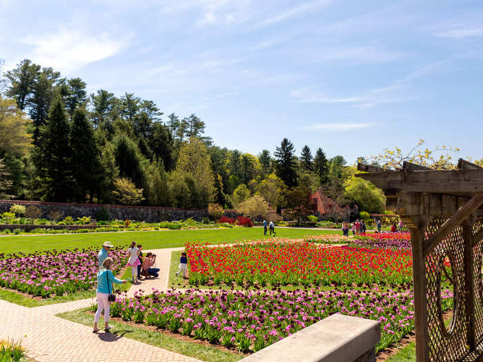 Located in Asheville, North Carolina, the Biltmore gardens are part of a sprawling estate.