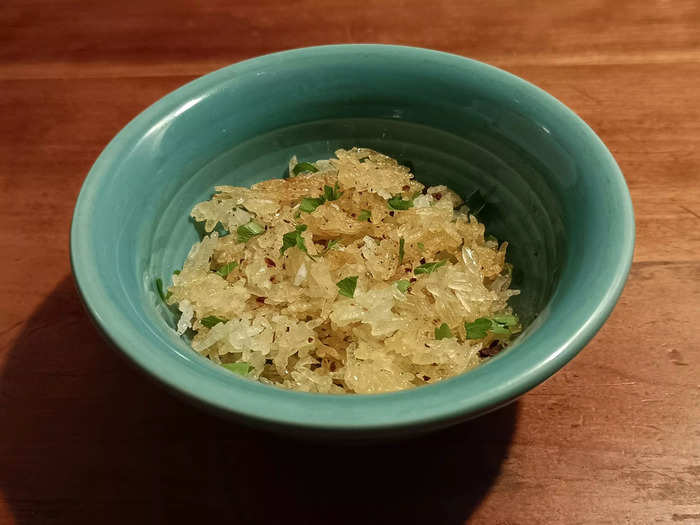 An air fryer can turn leftover rice into a crispy treat.