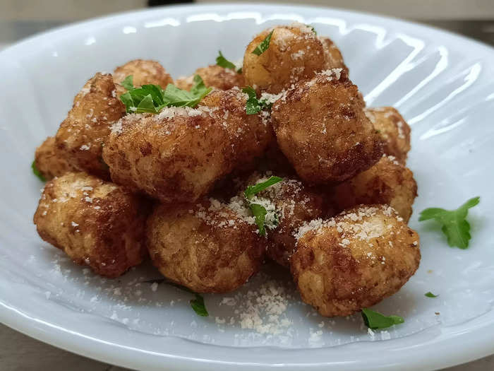 Tater tots are a great air-fried option.