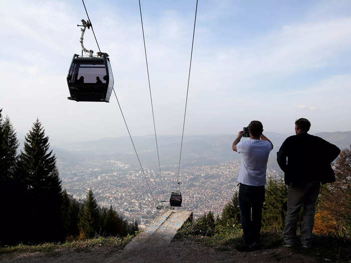 However, the cable car, which ferried people to the bobsled events on the mountain, triumphantly reopened in 2018.