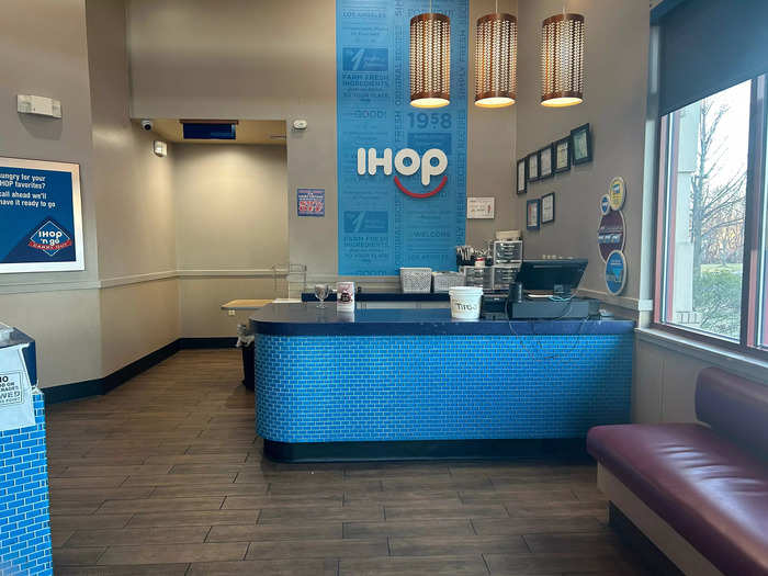 IHOP looked pretty empty, and the service was fast.