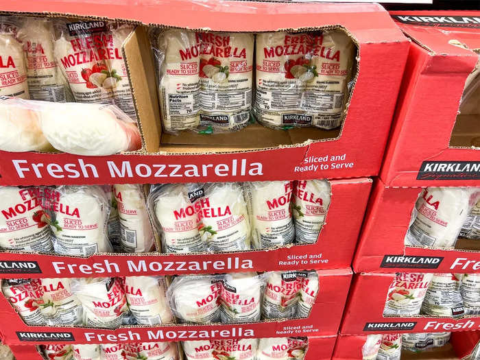 The Kirkland Signature sliced mozzarella is a fridge essential during the summer.