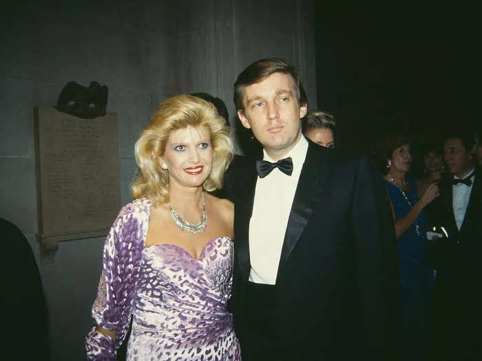 Throughout the 1980s, Donald Trump attended the Met Gala with his first wife, Ivana Trump.