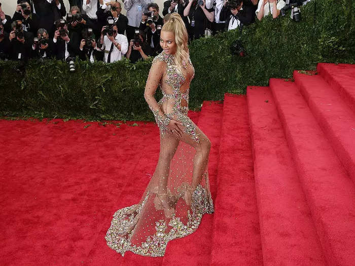 Beyoncé left little to the imagination when she wore this daring Givenchy gown to 2015