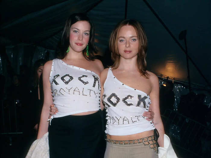 In 1999, Liv Tyler and Stella McCartney wore handmade "Rock Royalty" tank tops to the "Rock Style"-themed Met Gala.