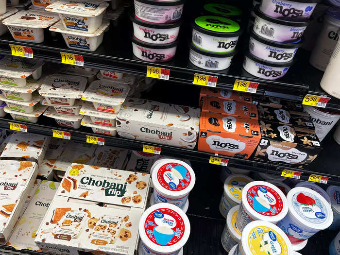 Chobani and Noosa yogurts
