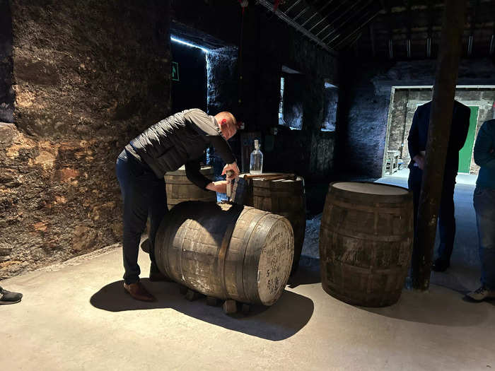 They cracked open one of their casks from 1979 to commemorate the reopening.