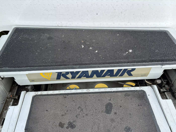 Boeing has specifically built stairs that fold out of Ryanair