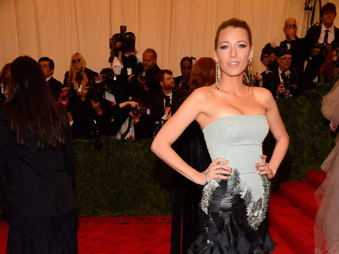 Lively opted for an edgier look for the "PUNK: Chaos to Couture" Met Gala in 2013.