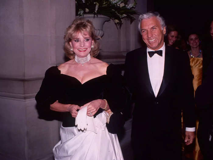 Legendary journalist Barbara Walters was often in attendance. She attended the 1986 Met Gala with TV producer Merv Adelson, her third husband. 