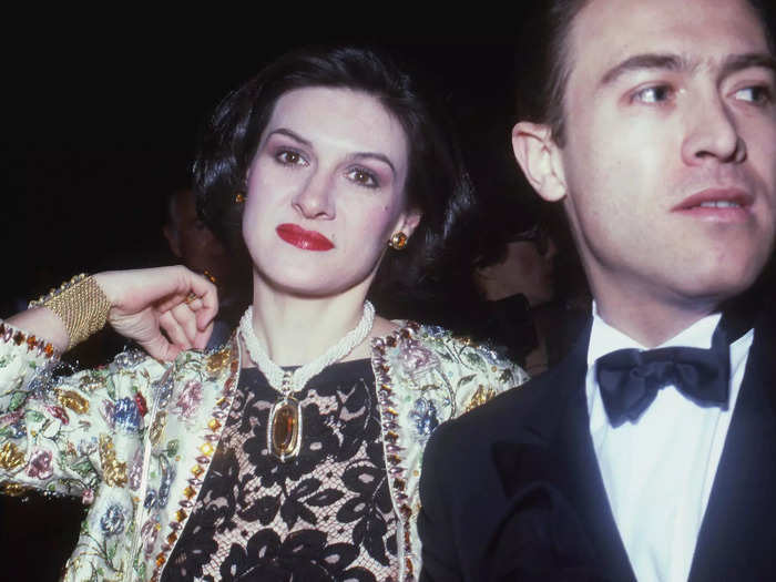 French designer Paloma Picasso, daughter of the famous artist, was snapped at the Met Gala in 1981. 