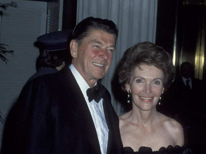 Before he was president of the United States, Ronald Reagan was his wife Nancy