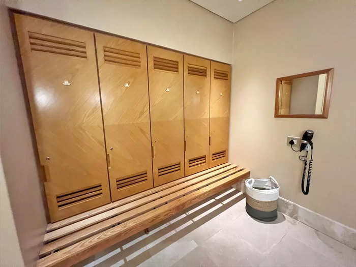 Guests who used the gym or pool had access to a locker room.