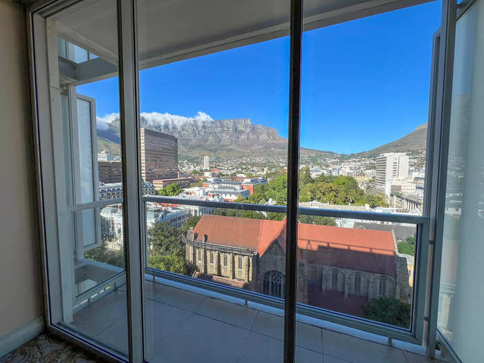 I loved seeing Table Mountain from the comfort of my hotel room.