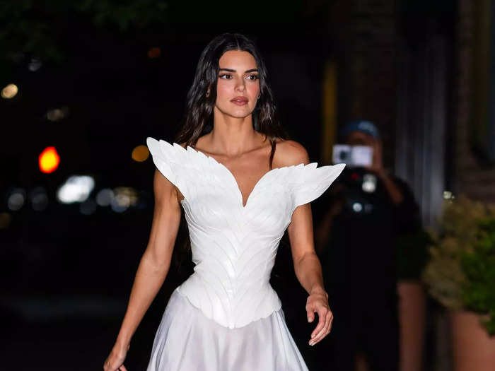 Kendall Jenner looked like a fairy when she stepped out in a vintage dress.