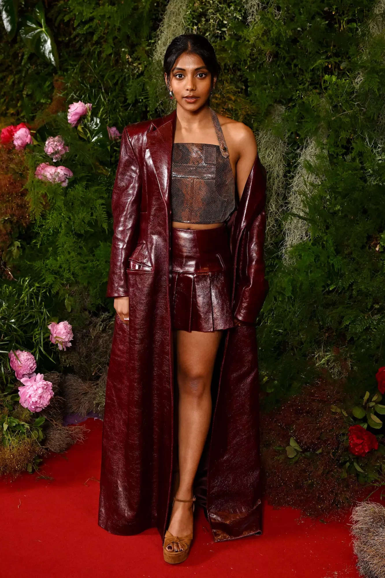 Charithra Chandran attends a Vogue and Netflix event in a look styled by Holly White.