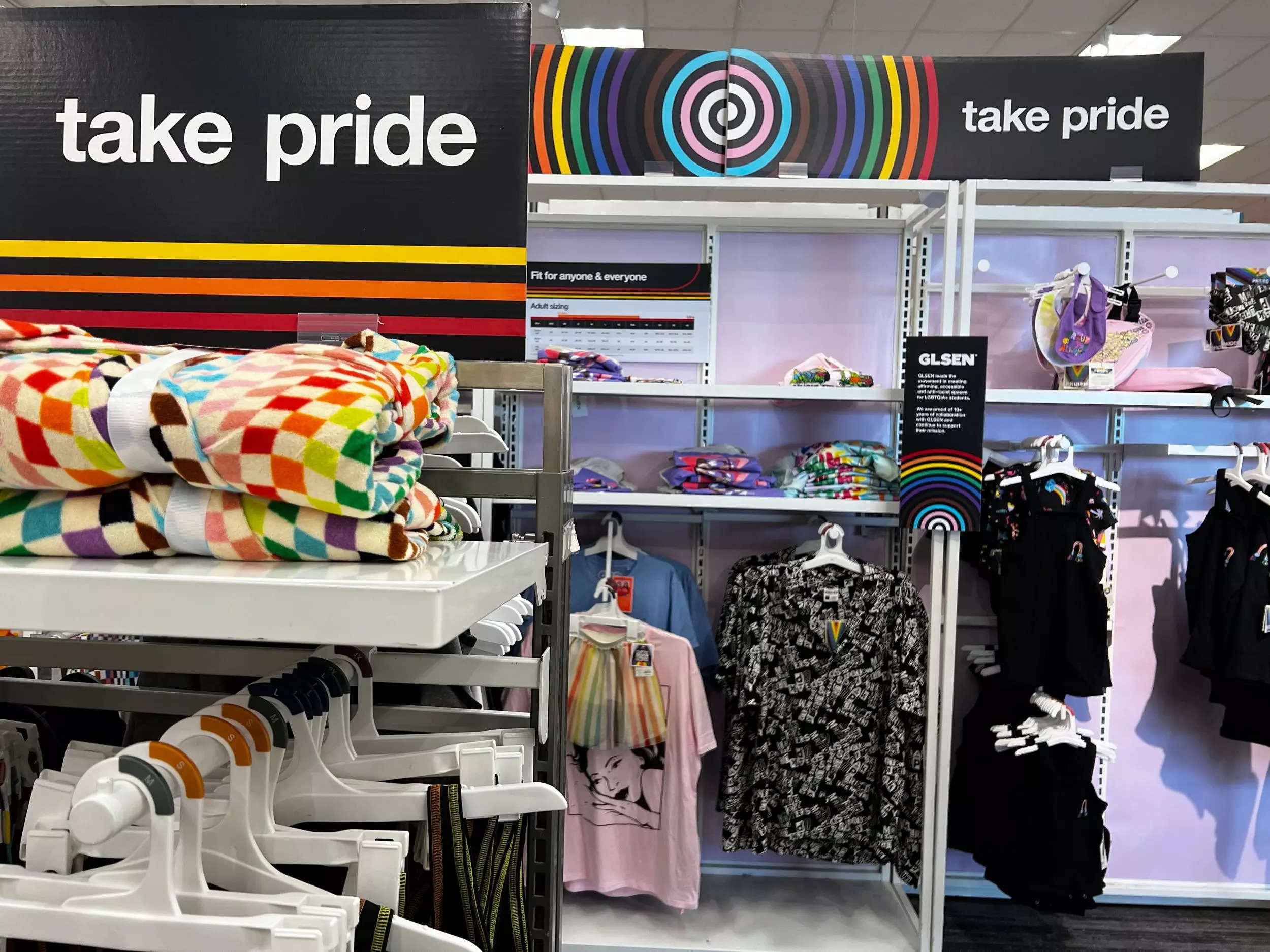 A Pride month display at a Target in Wisconsin