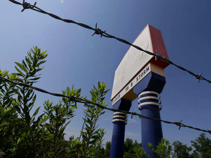 The park, which spans 140 acres, has been abandoned since the hurricane.