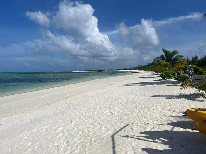 The beach at South Palm Resort is as beautiful as any, with soft white sand. 