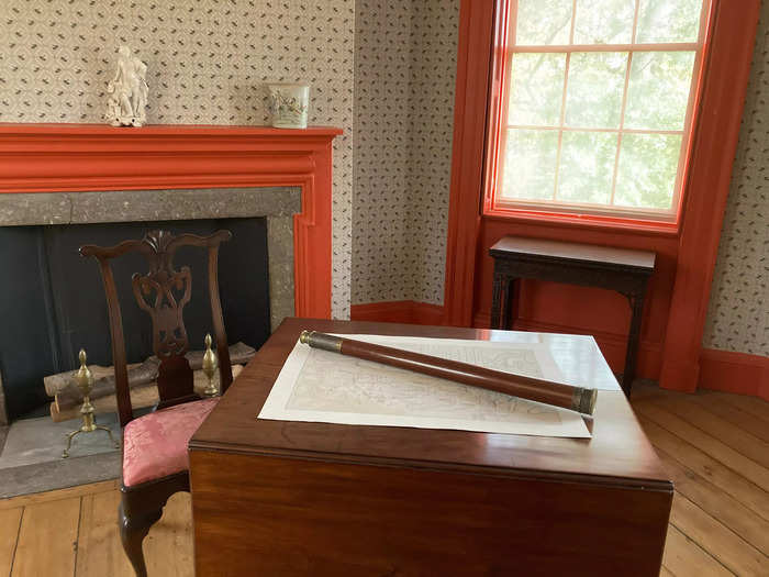 Upstairs, what the Morris family used as a parlor became George Washington