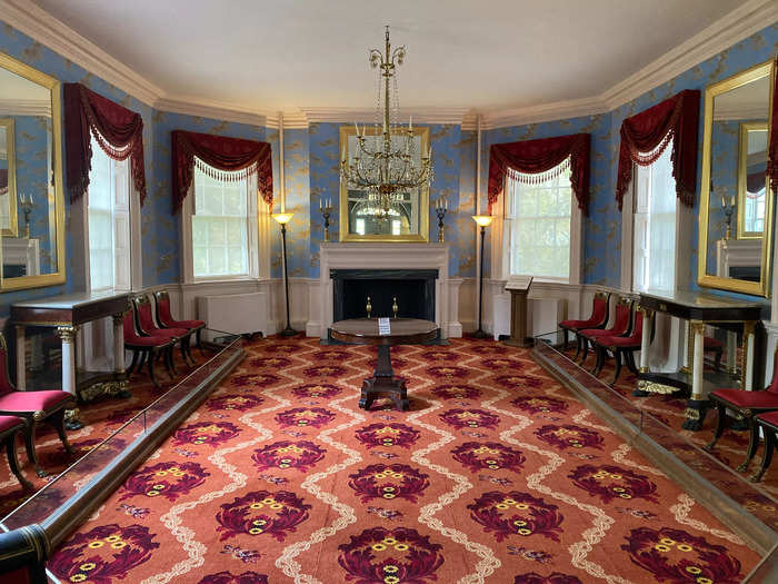 One of the most stunning parts of the house was the Octagon Room on the first floor.