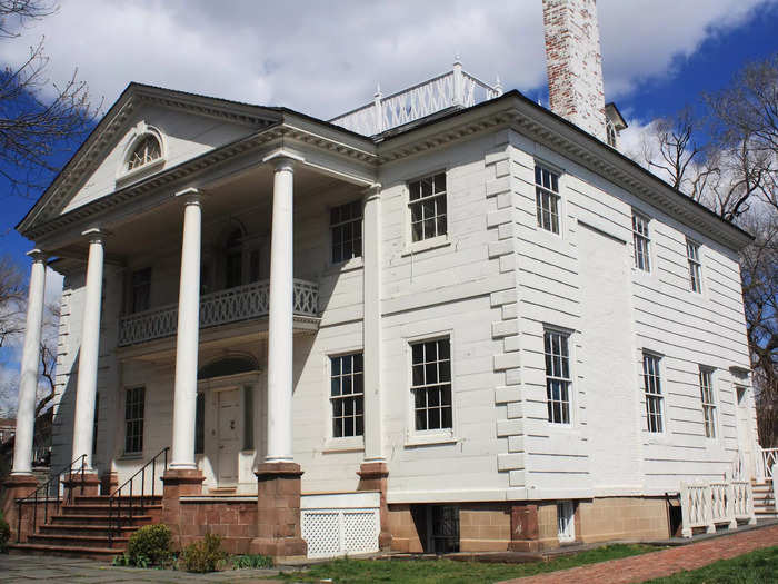 Morris-Jumel Mansion is located just off 162nd Street in Manhattan.