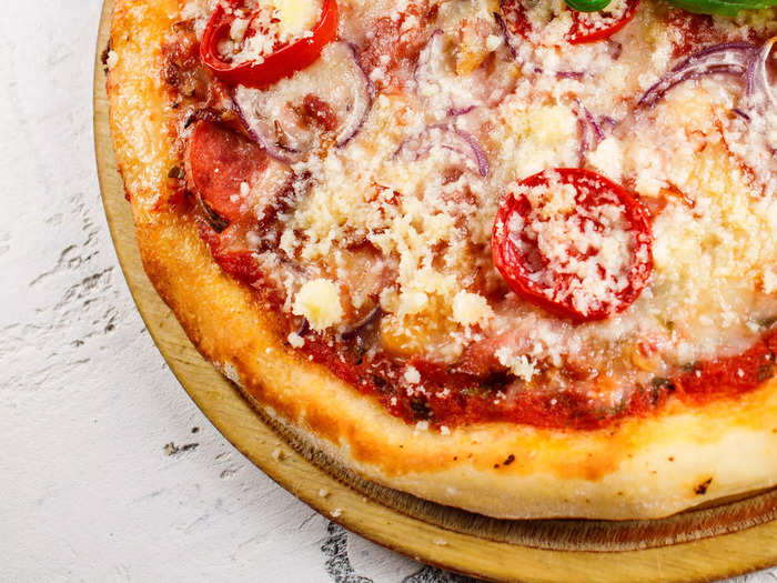 Make a fast two-ingredient pizza dough in the air fryer.