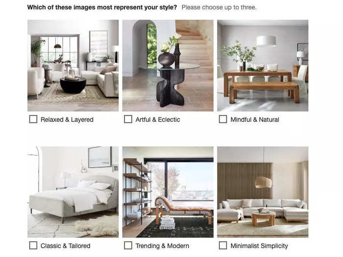 The online booking form asked me questions about which rooms I wanted help with, as well as my color and design preferences.