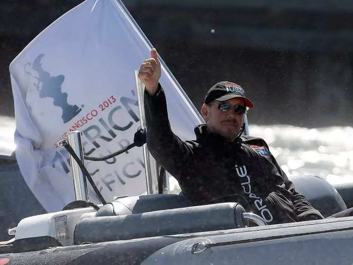 Larry Ellison enjoys sailing.