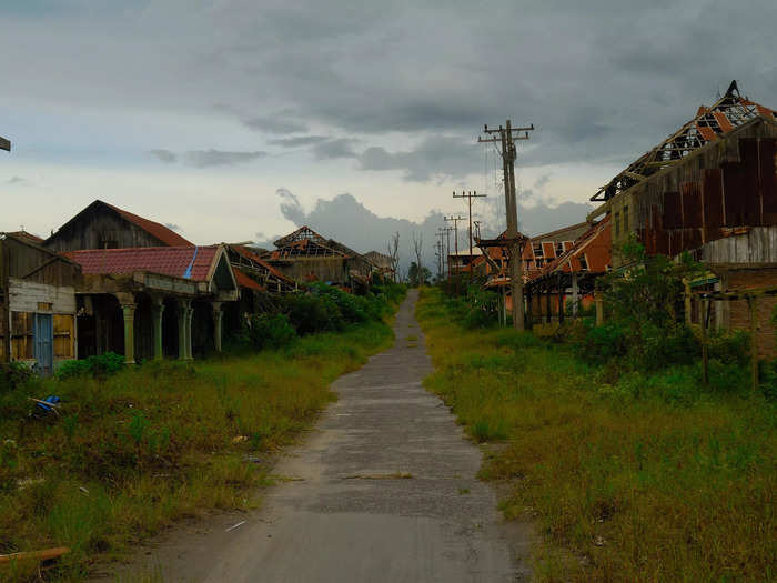 Following the mass exodus, towns became entirely abandoned.