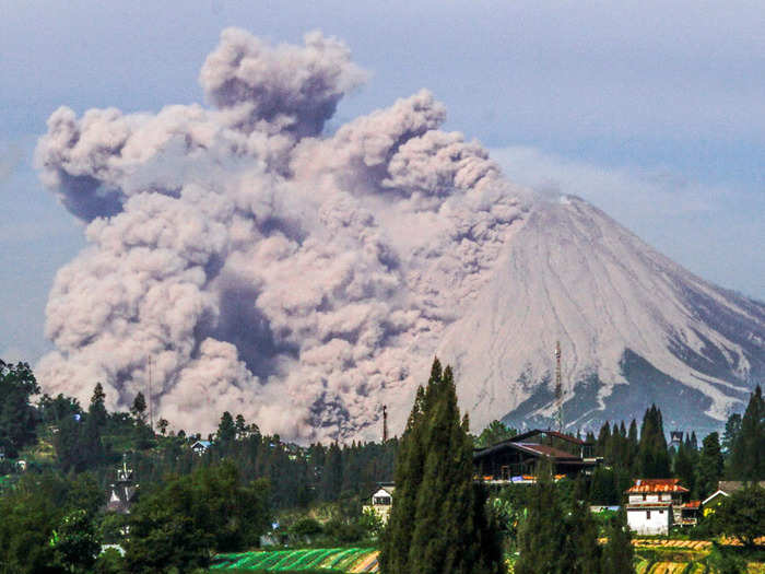 The 2021 explosion sent ash and smoke flying 4,500 meters (roughly 14,700 feet) into the air.