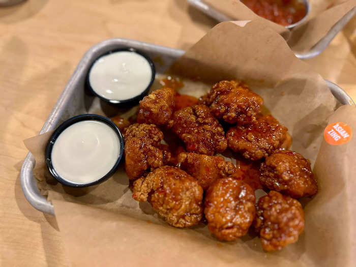 The Asian-style wing sauce at Buffalo Wild Wings was my favorite of the two.