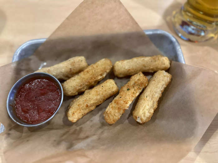 At Buffalo Wild Wings, I also started with mozzarella sticks