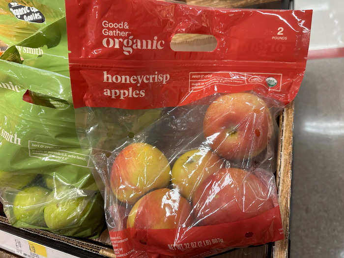 Target has a great deal on Honeycrisp apples.