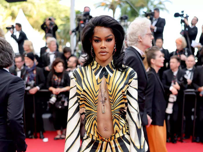 Teyana Taylor rocked a fierce jumpsuit with a daring detail at the "Megalopolis" screening.