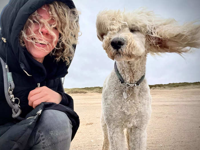 "Curls in the Wind" by Julia Illig illustrated the resemblance between the photographer and her dog.