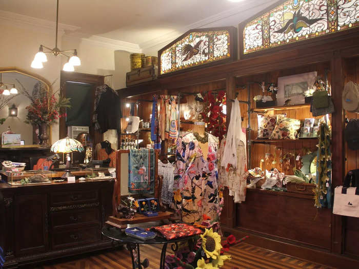 The gift shop was once the tack room where bridles and saddles were kept.