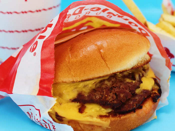 In my opinion, the best double cheeseburger I tried was the famous Double-Double burger from In-N-Out.