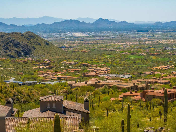 From the top of Silverleaf, residents have a view of Scottsdale.