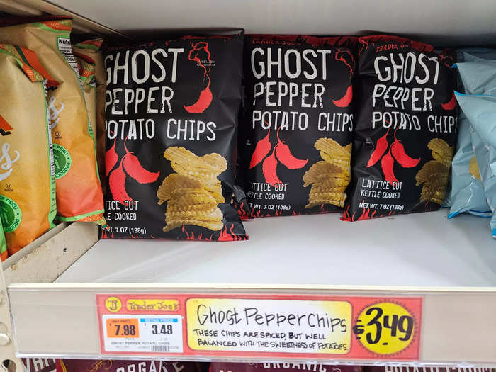 Ghost-pepper potato chips provide a nice kick.