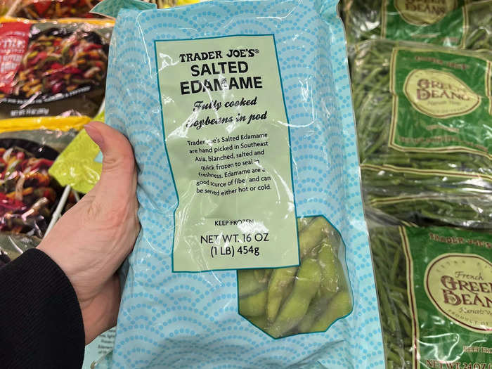 Salted edamame: $1.99