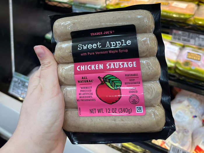 Sweet apple chicken sausage: $4.29