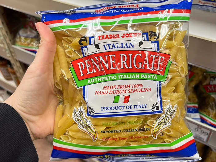 Penne rigate: $0.99