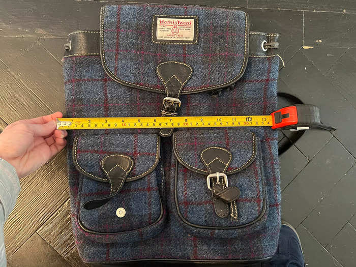 Since budget airlines have restrictive baggage rules — and it was a one-night trip — I only traveled with my trusty tartan rucksack. The night before my first flight, I checked its size against the airlines