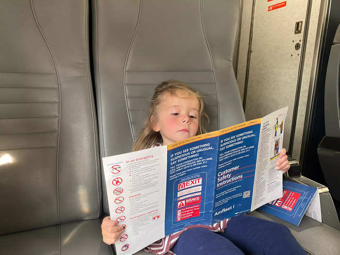 The kids felt totally welcome on the train. 