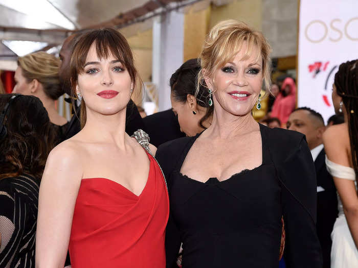 Dakota Johnson is the daughter of Melanie Griffith and Don Johnson.