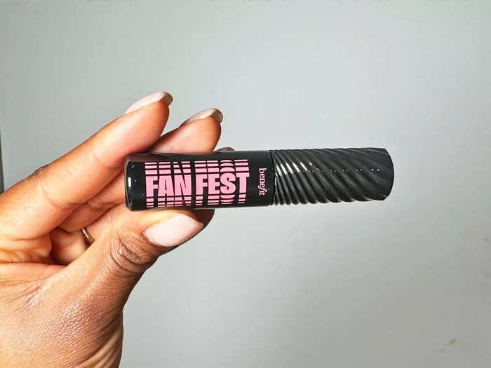 I love the Benefit Cosmetics Fan Fest fanning-and-volumizing mascara.