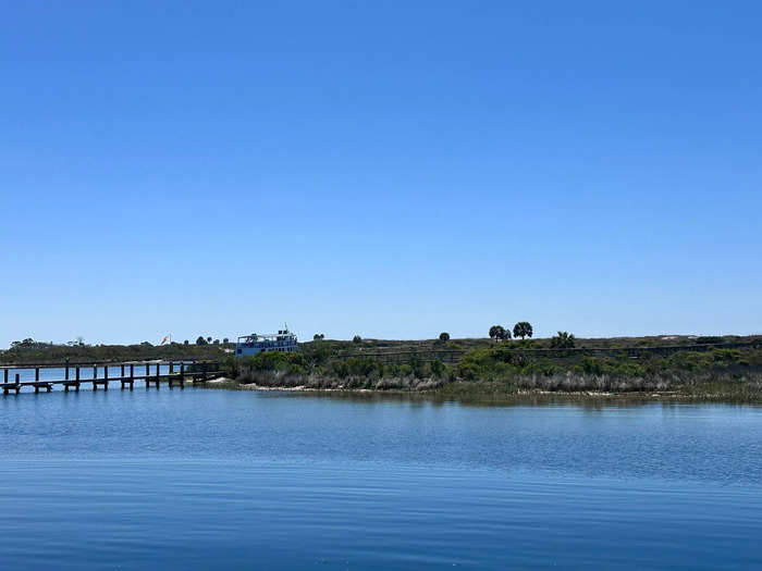 The ferry ride was peaceful, and the views were beautiful.